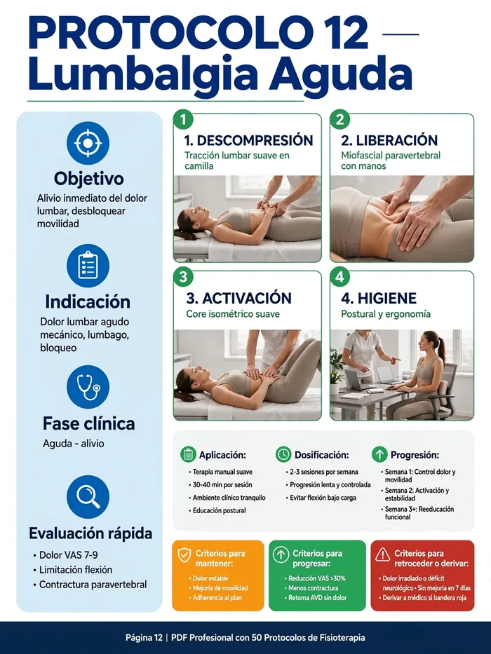 Protocolo 12 · Lumbalgia Aguda
